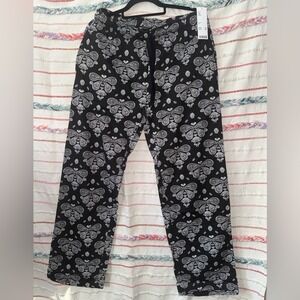 Urban Outfitters Black and White Patterned Pajama Pants - Size Medium